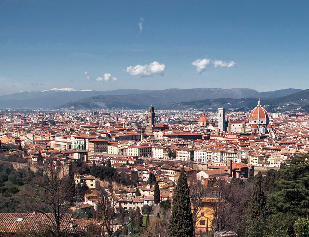 La spettacolare vista di Firenze da San Miniato