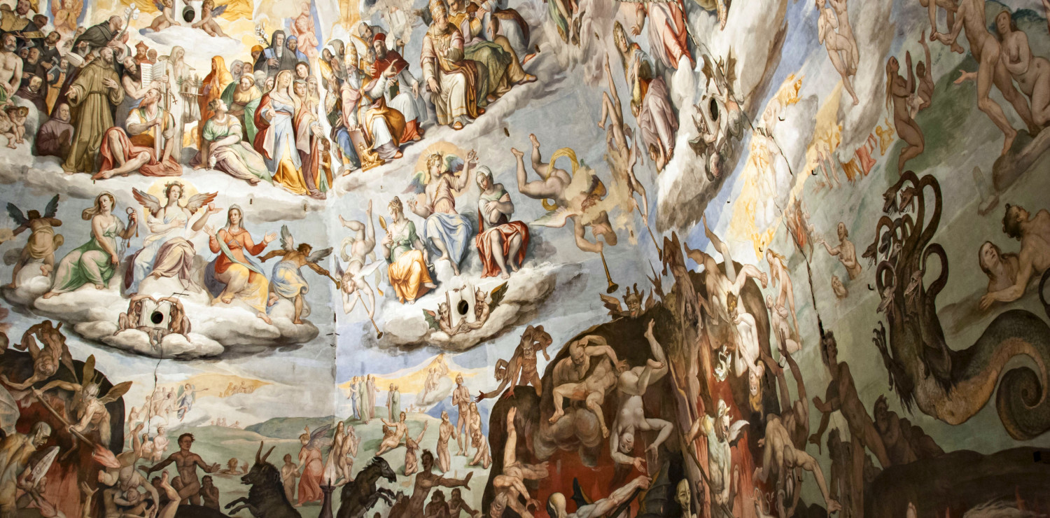 The frescoed interior of the Florence Dome