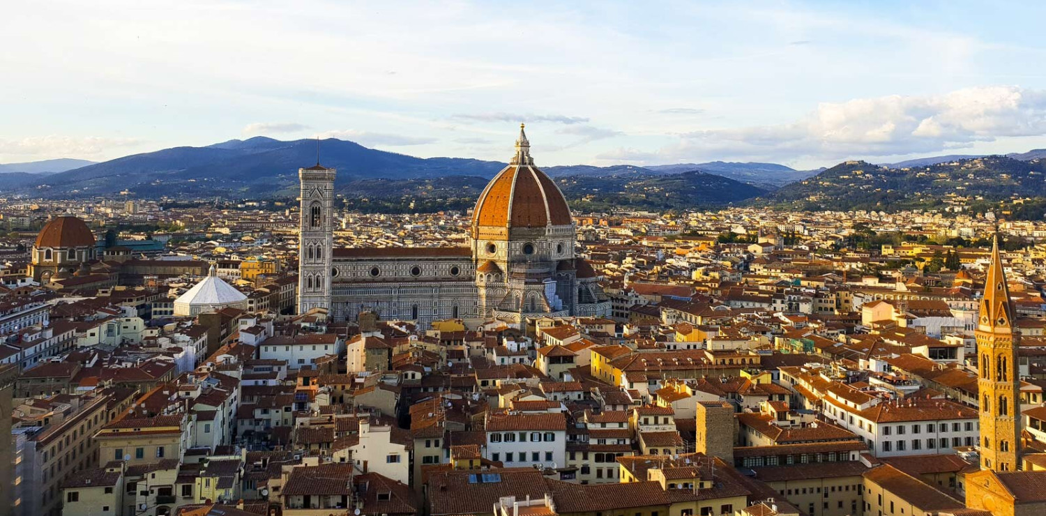 Firenze e il Duomo vista dall'alto