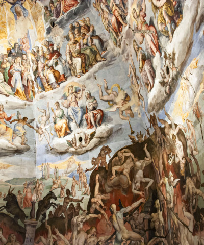 The frescoed interior of the Florence Dome