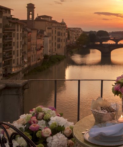 Four Seasons Hotel Firenze view to the Arno River