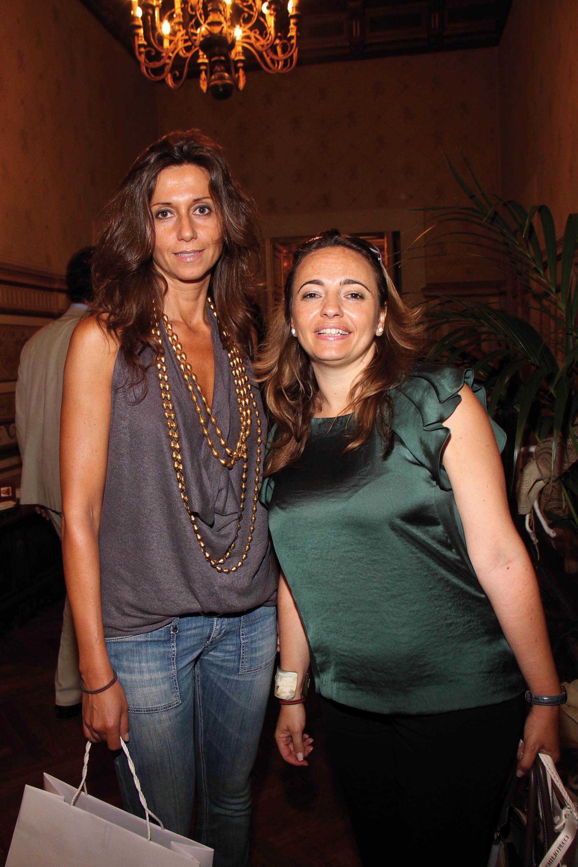 PRESSPHOTO Firenze, Palazzo Gianfigliazzi, evento Lotti. Nella foto Simona Chessi e Giorgia Granata