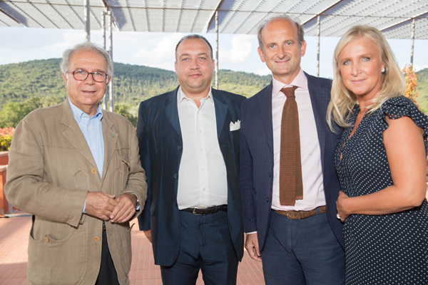 Paolo Panerai, Alessandro Cellai, Lamberto and Eleonora Frescobaldi