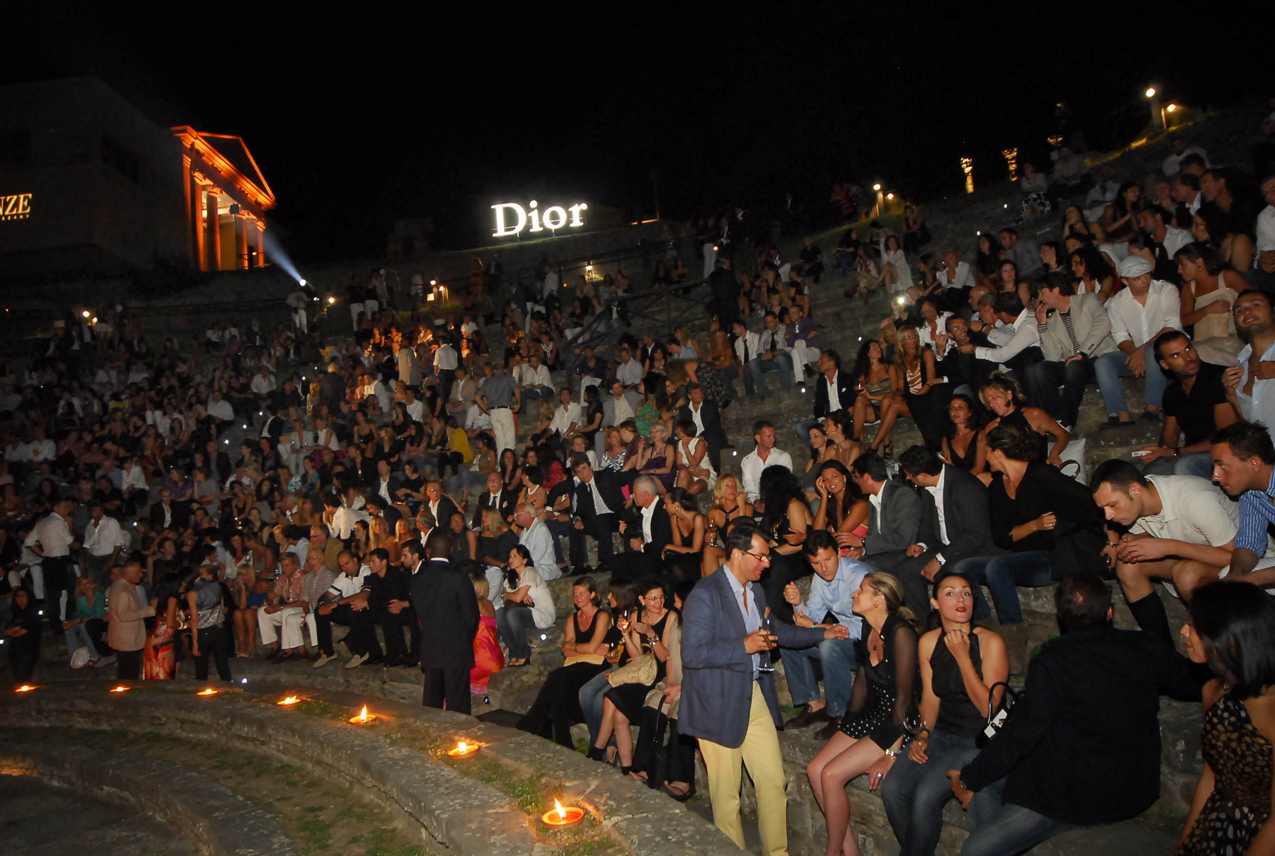 PRESSPHOTO  Firenze, evento Dior al teatro romano di Fiesole. Nella foto 