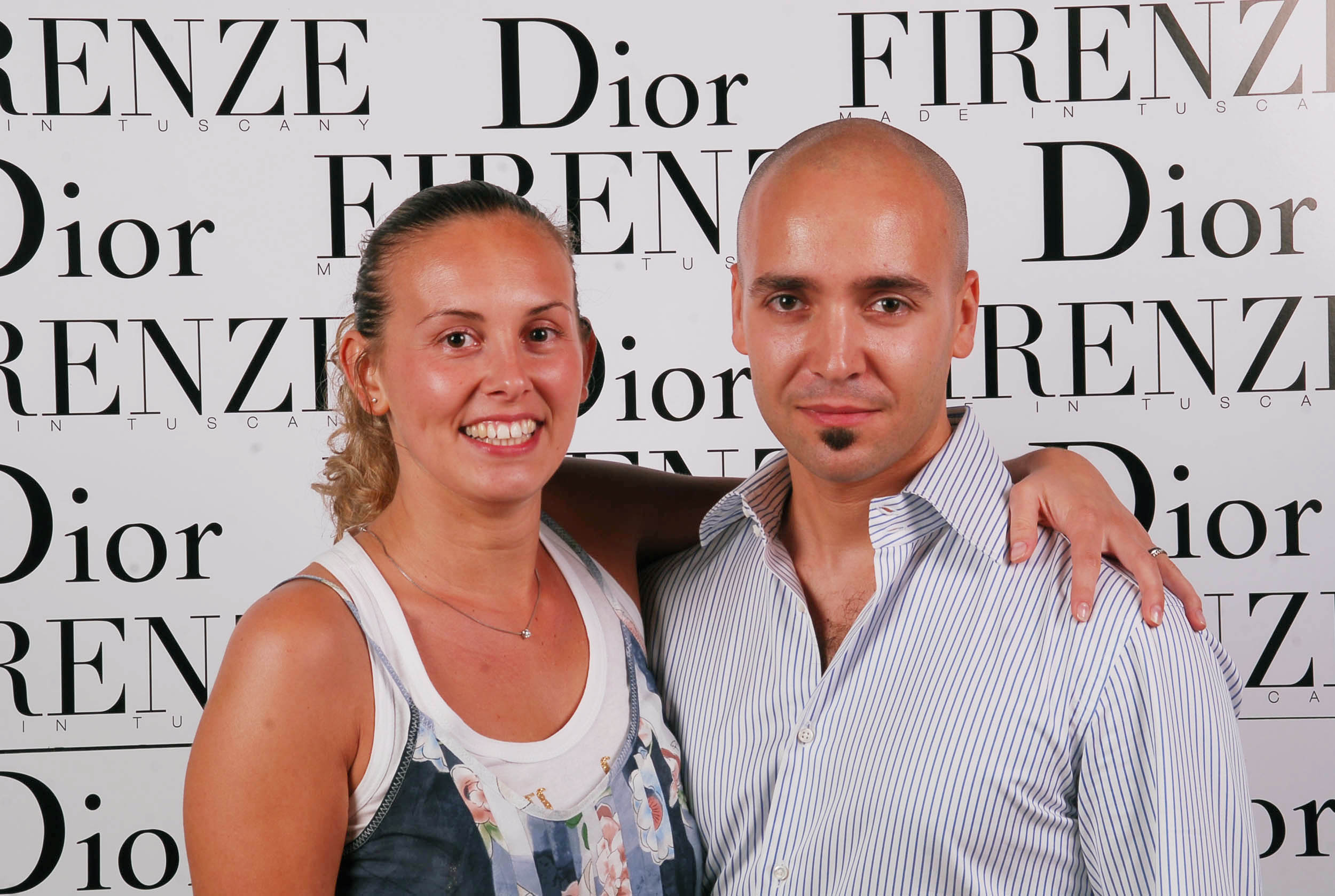 PRESSPHOTO  Firenze, evento Dior al teatro romano di Fiesole. Nella foto Paolo Nardi e Chiara Mammoli