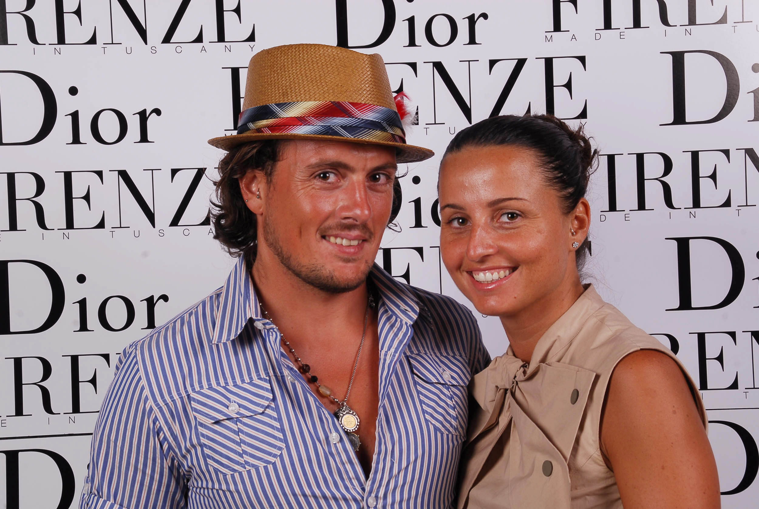 PRESSPHOTO  Firenze, evento Dior al teatro romano di Fiesole. Nella foto Francesca e Andrea Cresci