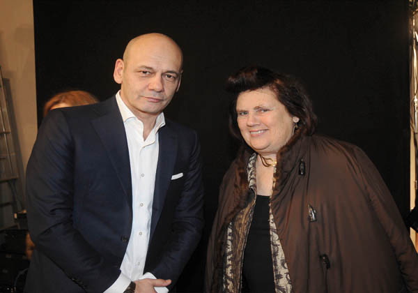 Toni Scervino and Suzy Menkes