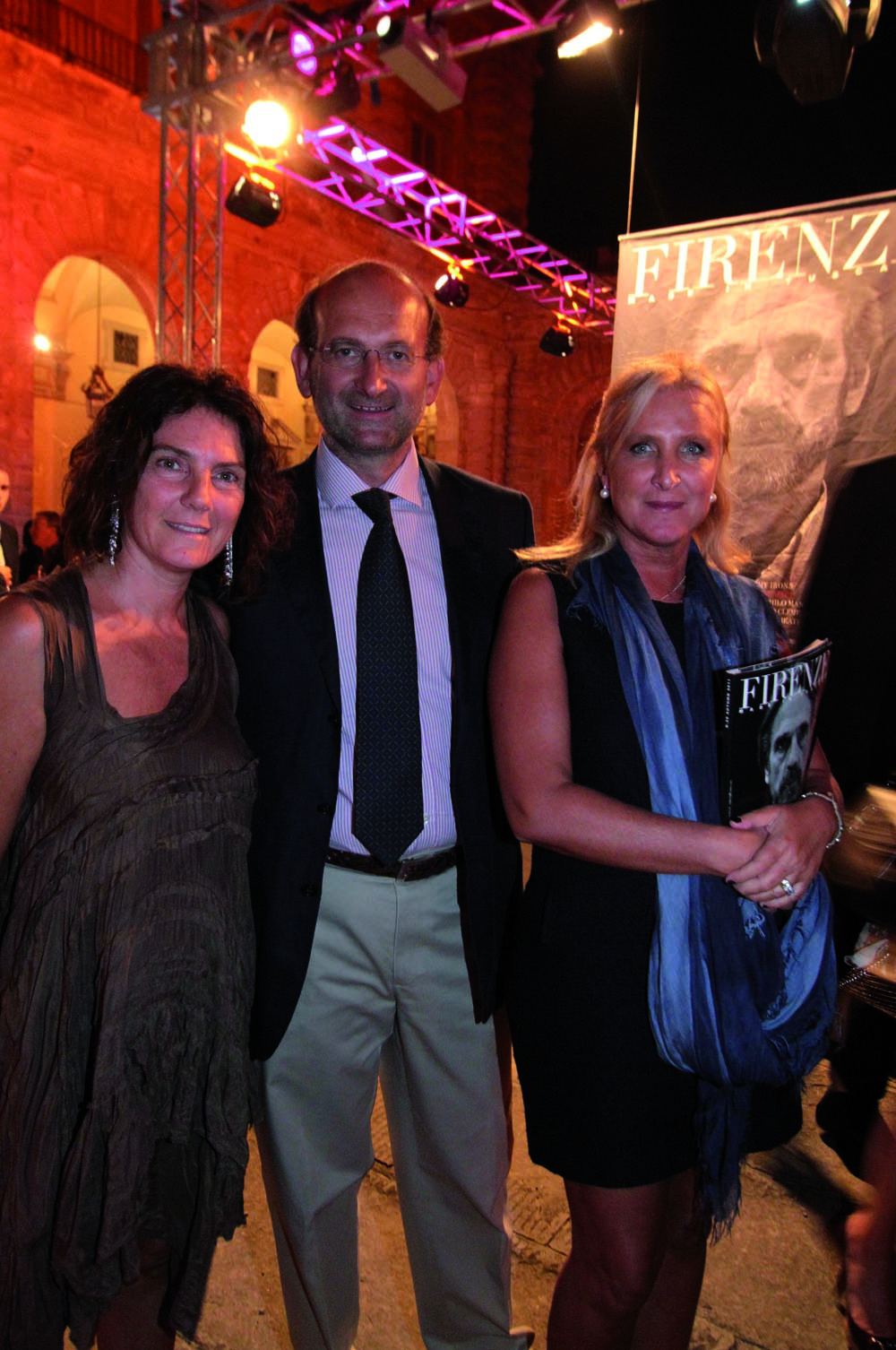 Pressphoto,Firenze- Palazzo Pitti- Festa di presentazione della rivista- Luigi, James,Louise Ferragamo, Sheila Priory, Sonia Beconcini, David Facchini, Paolo Pellizzari