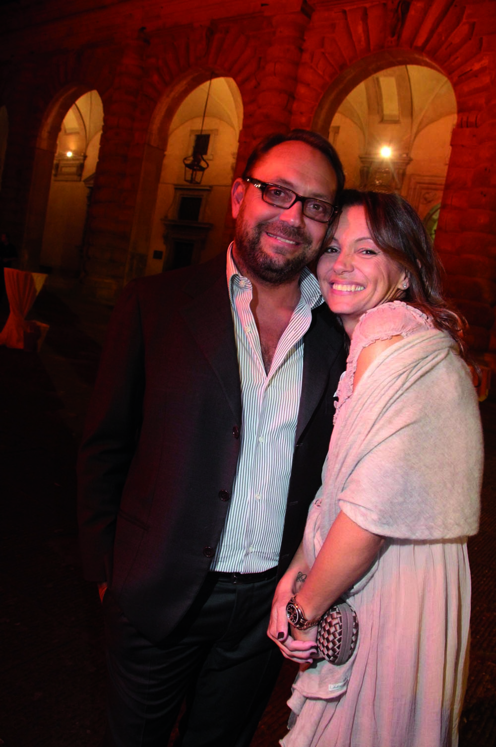 Pressphoto,Firenze- Palazzo Pitti- Festa di presentazione della rivista- Riccardo e Cristina Bacarelli