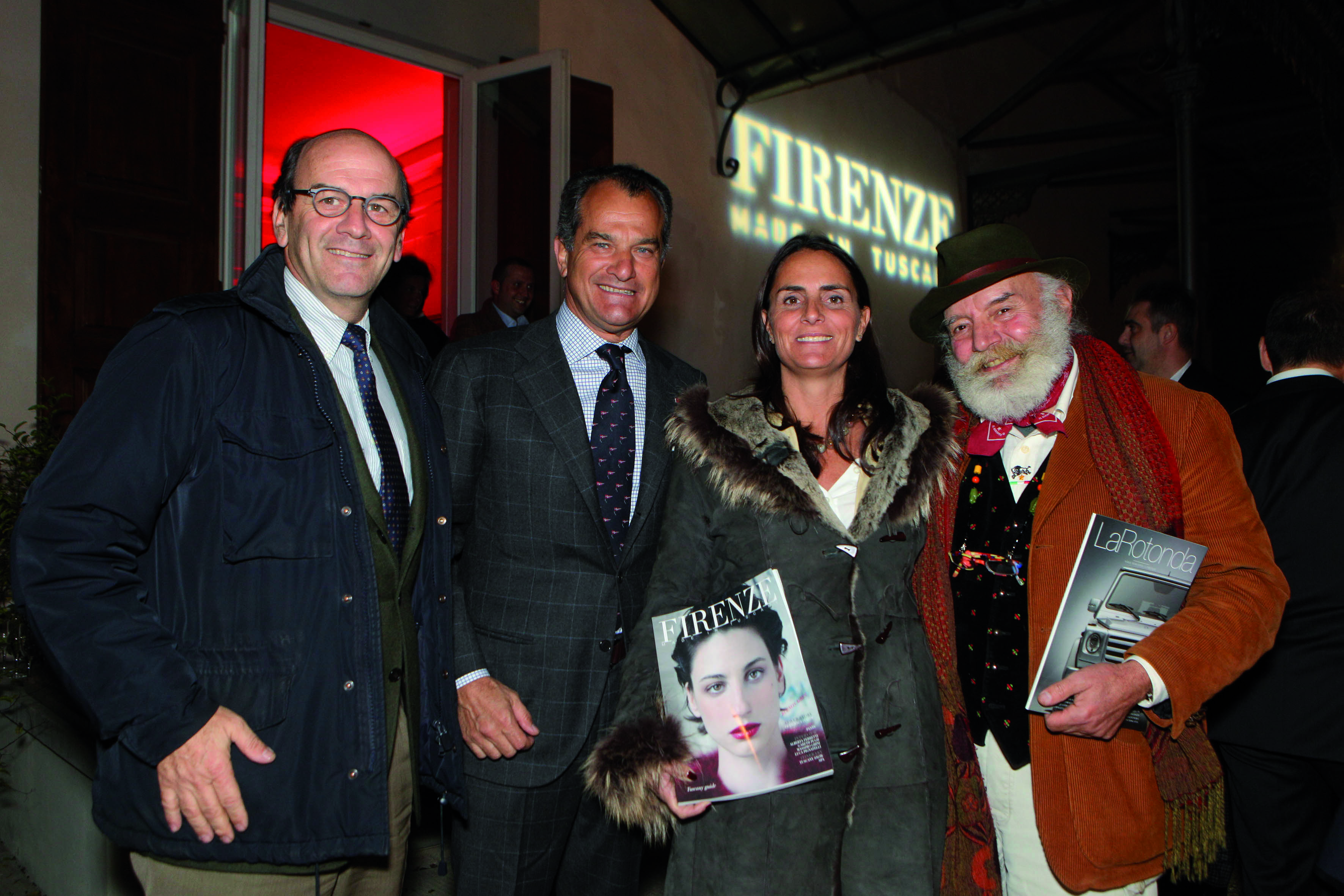 Pressphoto,Firenze Villa Bardini Festa Firenze Magazine.nella foto: 
Raffaele Napoleone e signora, Leonardo Ferragamo, Vanni de Filippo