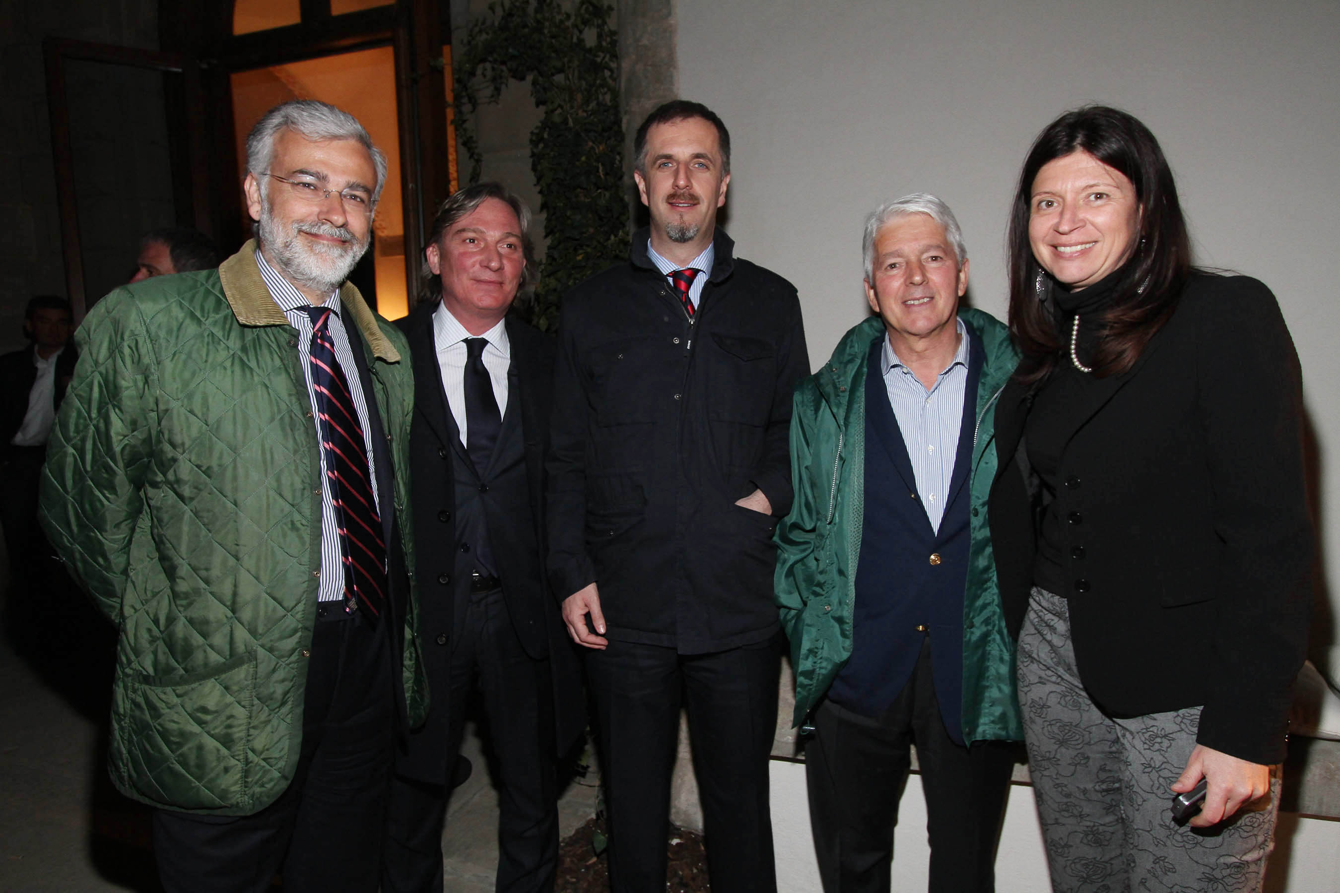 PRESSPHOTO Firenze, festa Firenze Magazine. Nella foto Jacopo Tozzi, Roberto Franceschi, Alessandro Tarducci, Luciano Castellucci e Silvia Biagiotti