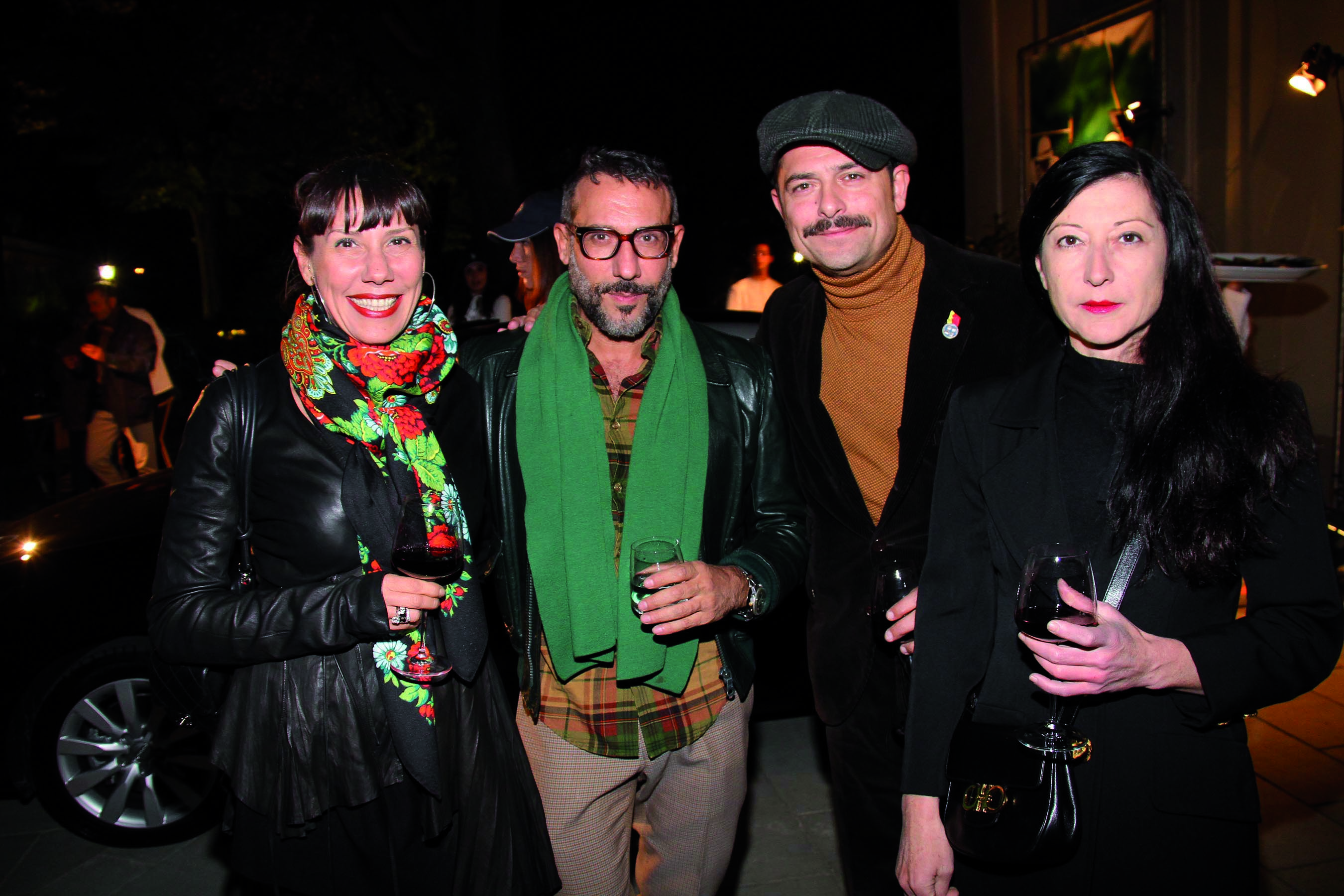 PRESSPHOTO Firenze, Festa Firenze Made in Tuscany a Villa Olmi. Nella foto Patrizia ed Elio Ferraro, Francesco Conforti e Antonella Mugnai