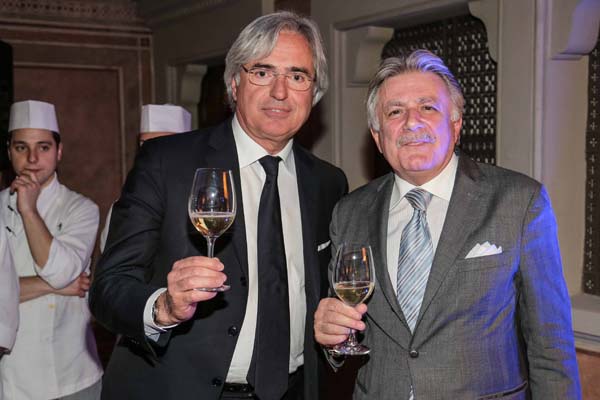 il sindaco di Forte dei Marmi Umberto Buratti e il direttore del Four Seasons Patrizio Cipollini
