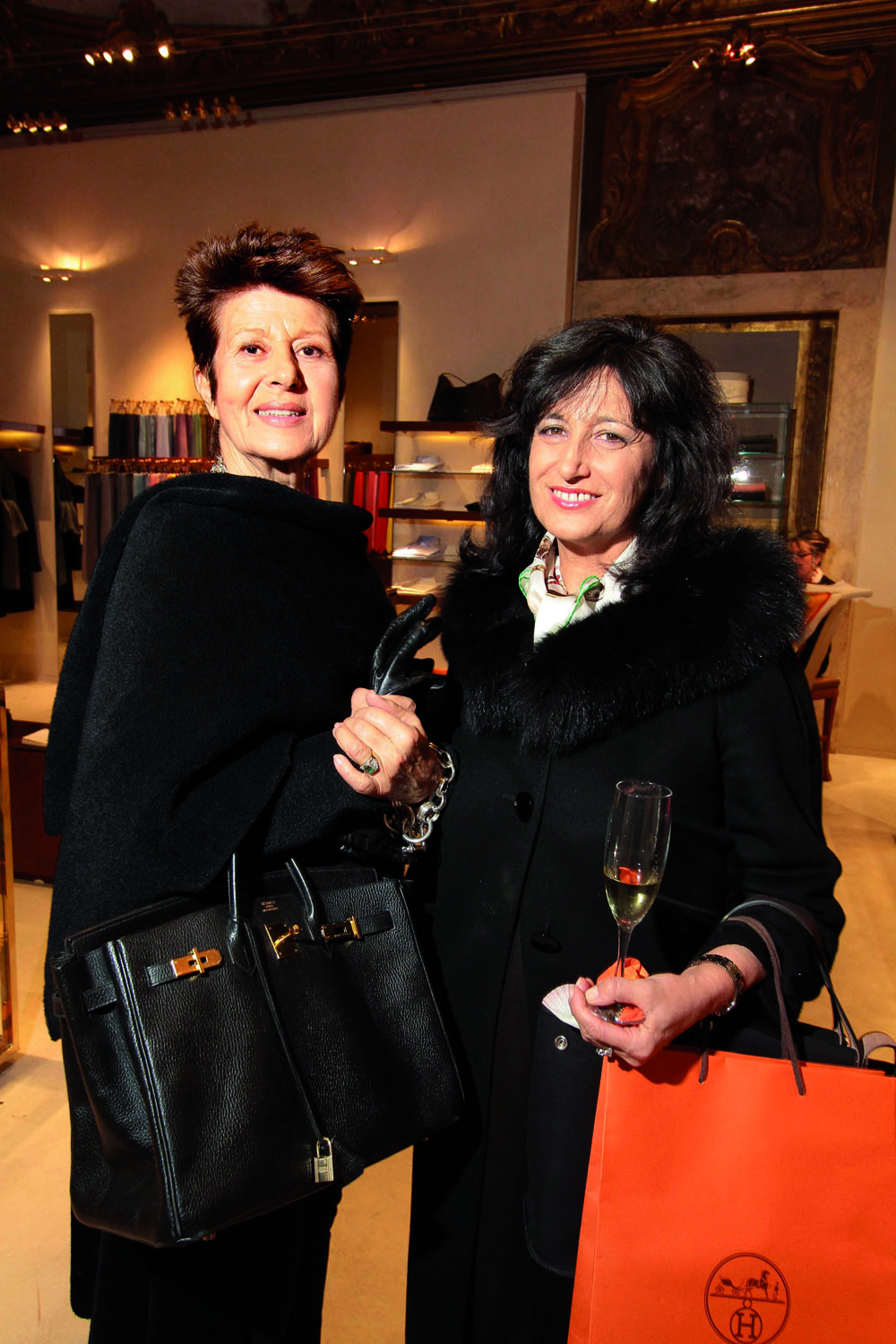 PRESSPHOTO. Firenze, Hermes. Nella foto Anna Federici e Anna Buccianti
foto Giuseppe Cabras/New Press Photo