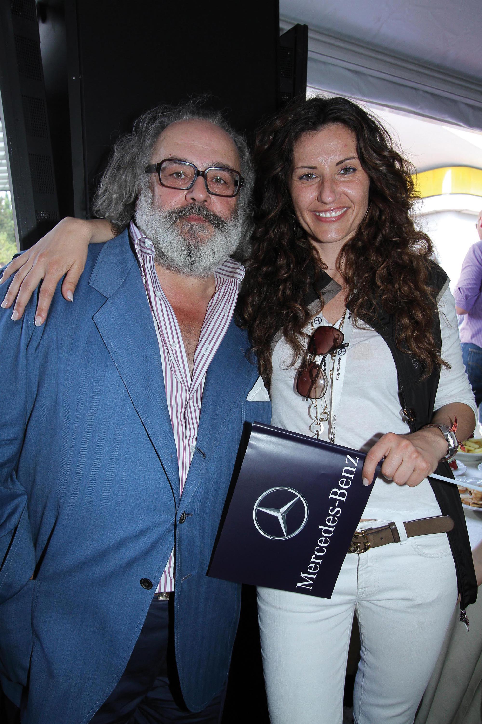 PRESSPHOTO. Firenze, Mille Miglia, stand Mercedes La Rotonda. Nella foto Stefano Ricci e Costanza Gregoratti