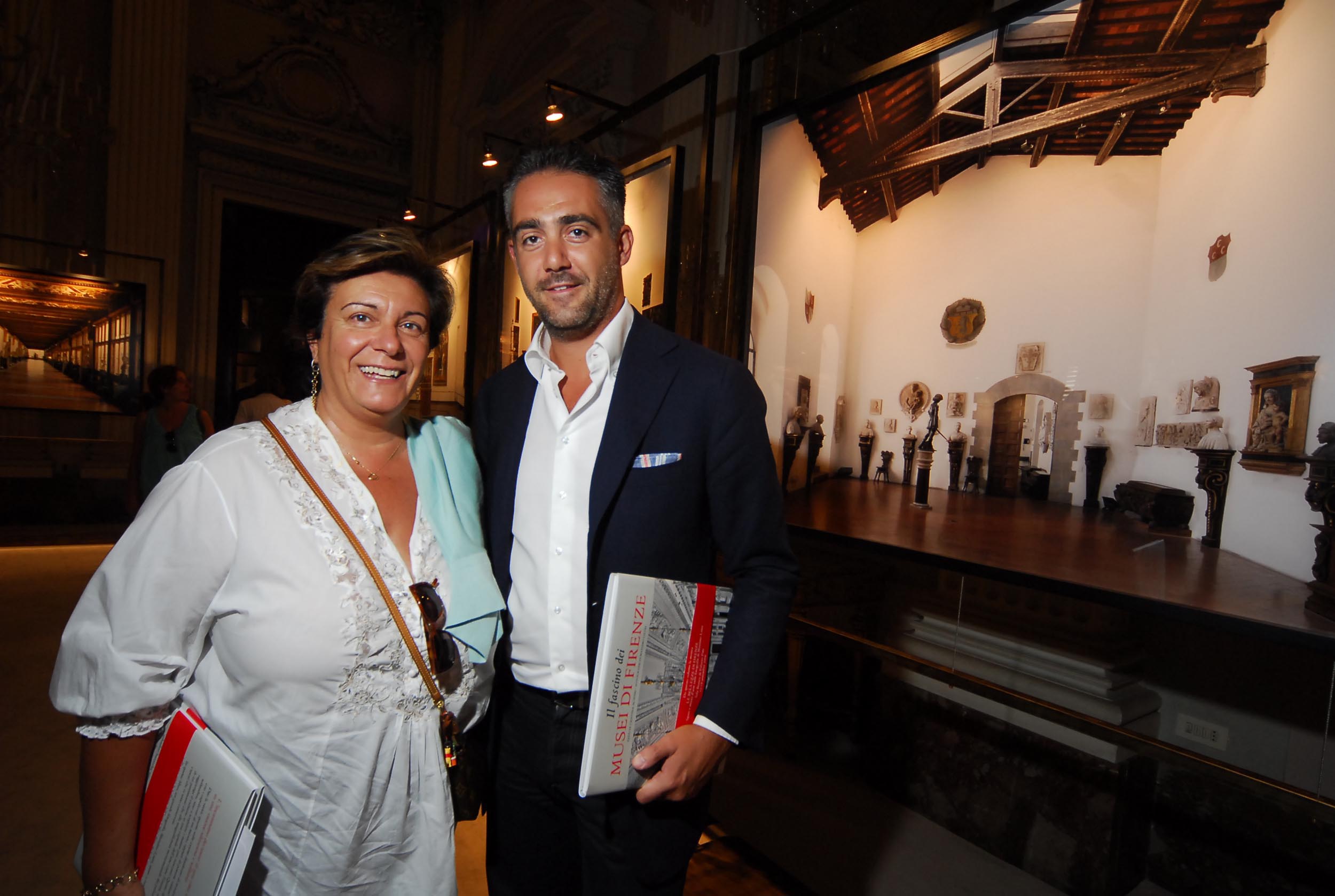 PRESSPHOTO  Firenze, Palazzo Pitti Galleria Palatina, mostra fotografica di Massimo Listri. Nella foto Matteo Parigi Bini e Eva Desiderio