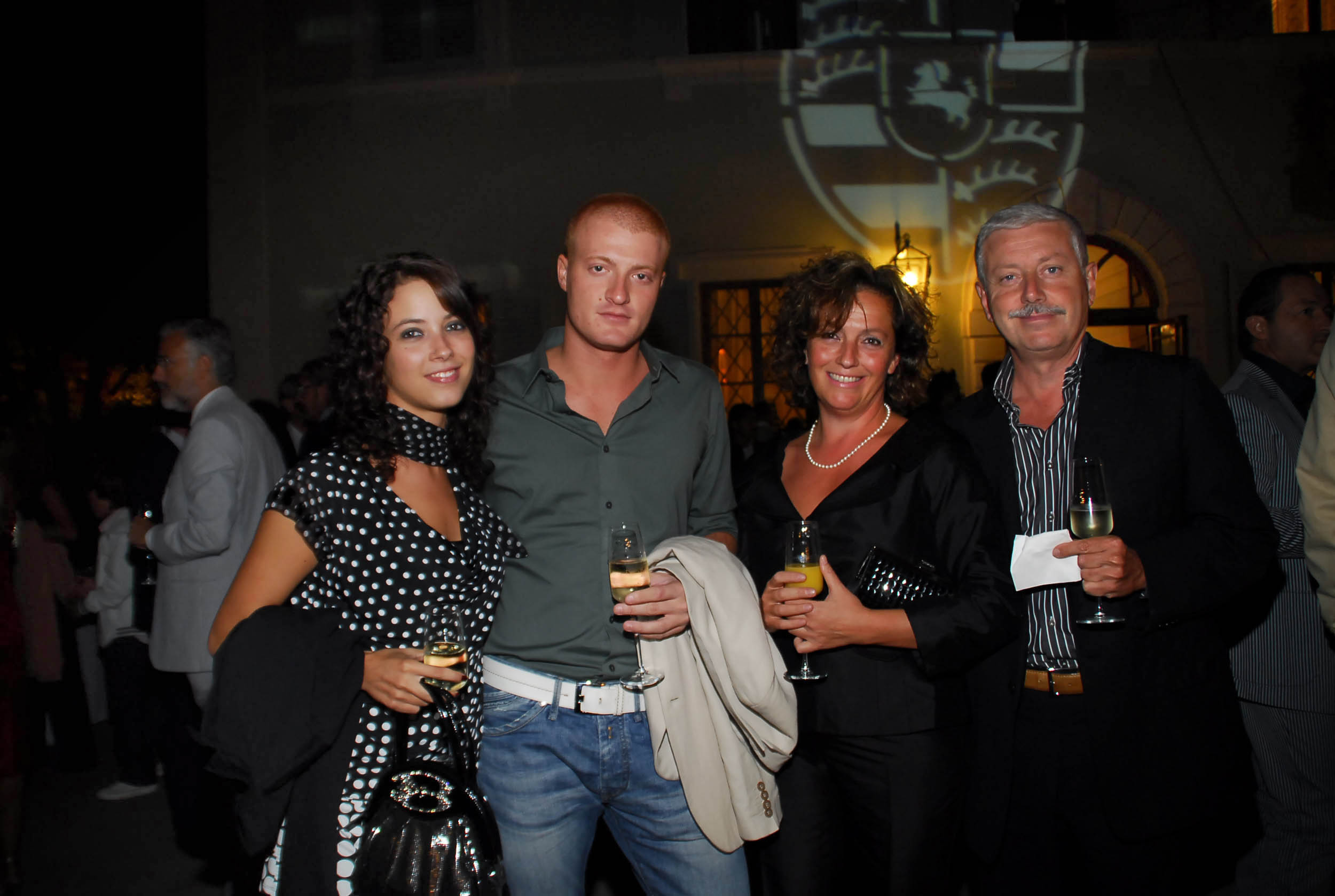 PRESSPHOTO  Firenze, Resort Villa Olmi, presentazione Porsche Panamera. Nella foto Alessandro Ferraris, Paola Tirinnanzi, Natalia Veracini e Marco Raffaelli