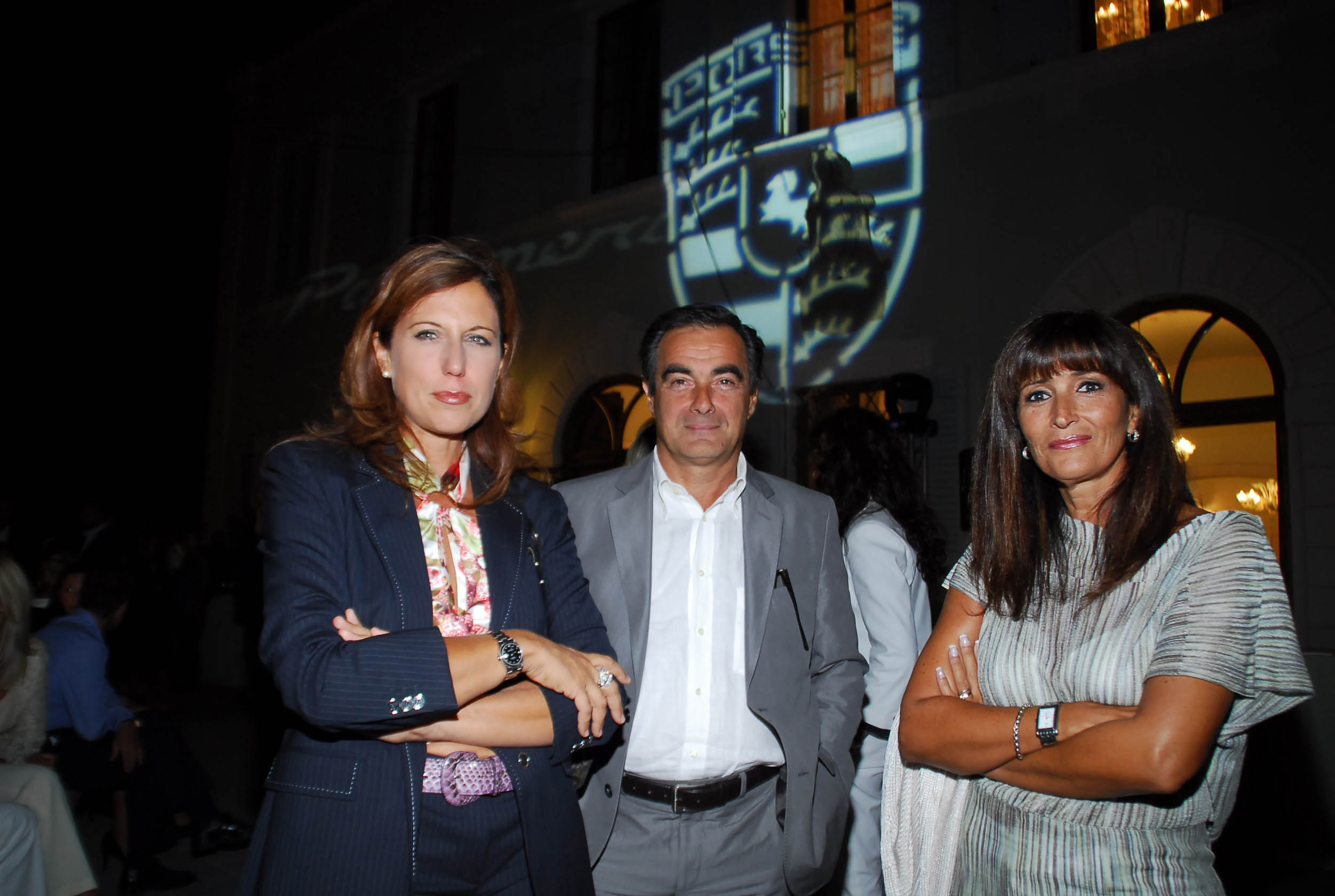 PRESSPHOTO  Firenze, Resort Villa Olmi, presentazione Porsche Panamera. Nella foto Isabella Terranova, Gagliardo e Silvia Gagliardi