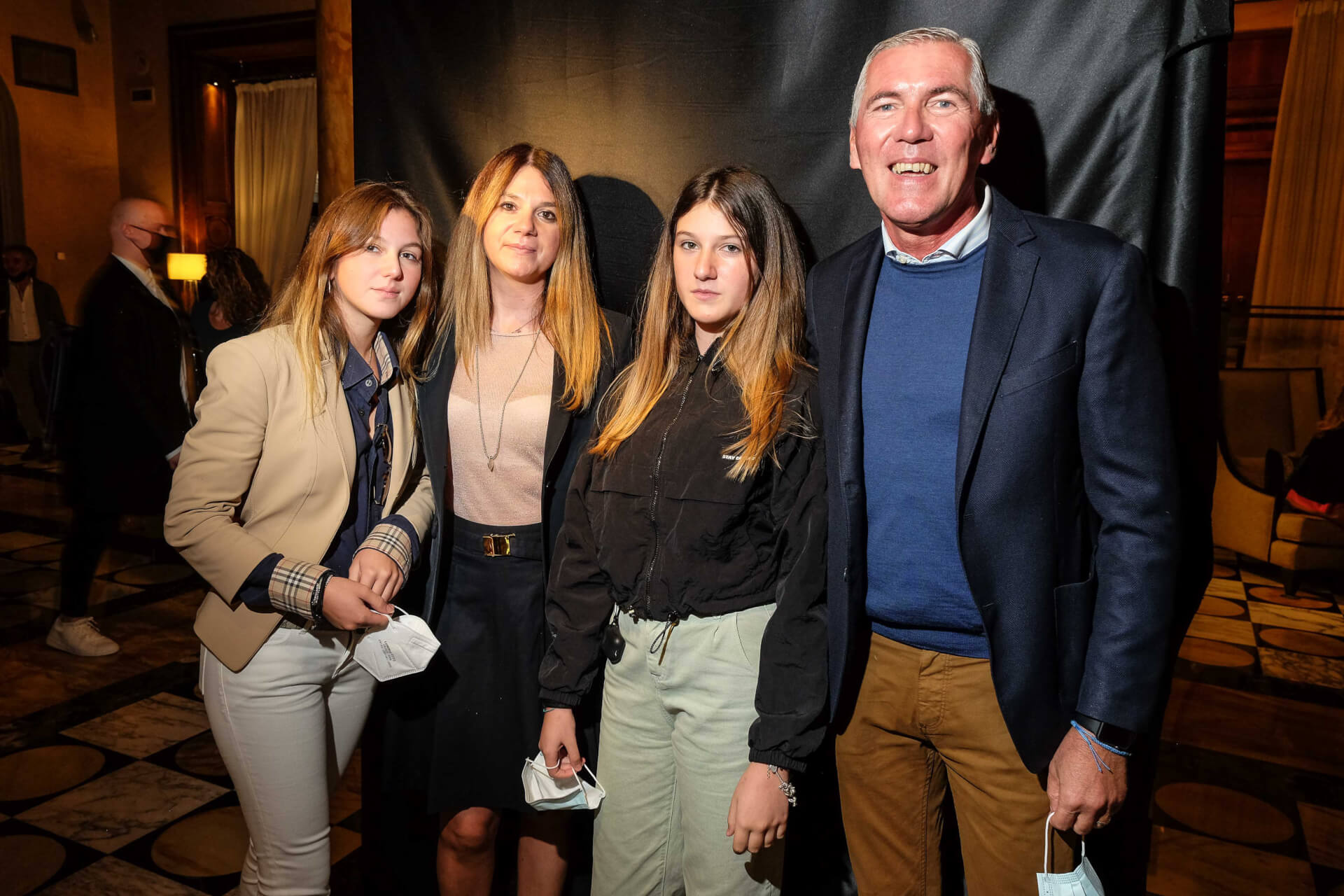 Massimo Savoia, Anna Maria De Maio, Ludovica e Giorgia Savoia
