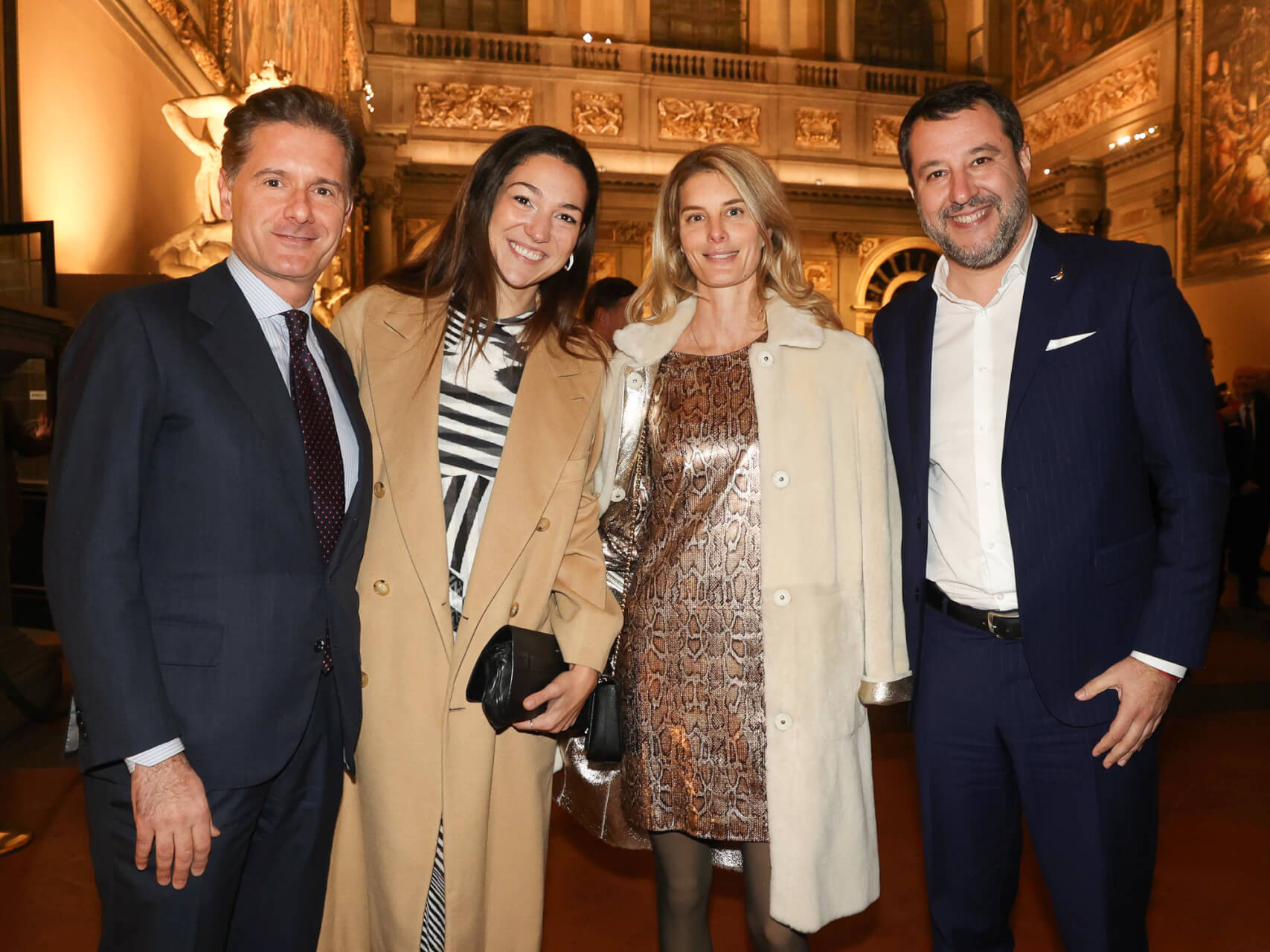 Pierettore Olivetti Rason, Francesca Verdini, Ginevra Olivetti Rason, Matteo Salvini